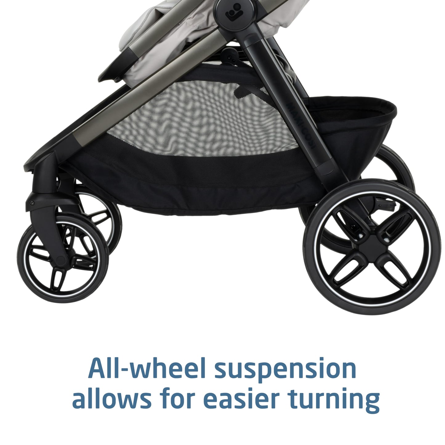 Maxi-Cosi Zelia Pro 5-in-1 Travel System with Mico Pro Infant Car Seat, Baby Stroller Combo, Reversible Seat, Large Wheels, Adjustable Handle, Newborn to Toddler, Lightweight, Classic Oat