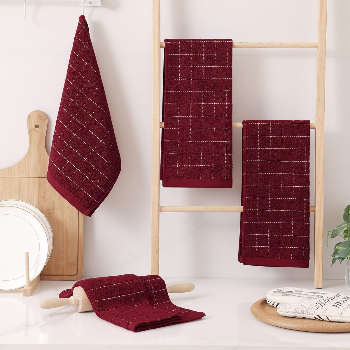 100% Cotton Terry Kitchen Towels (12 Count)