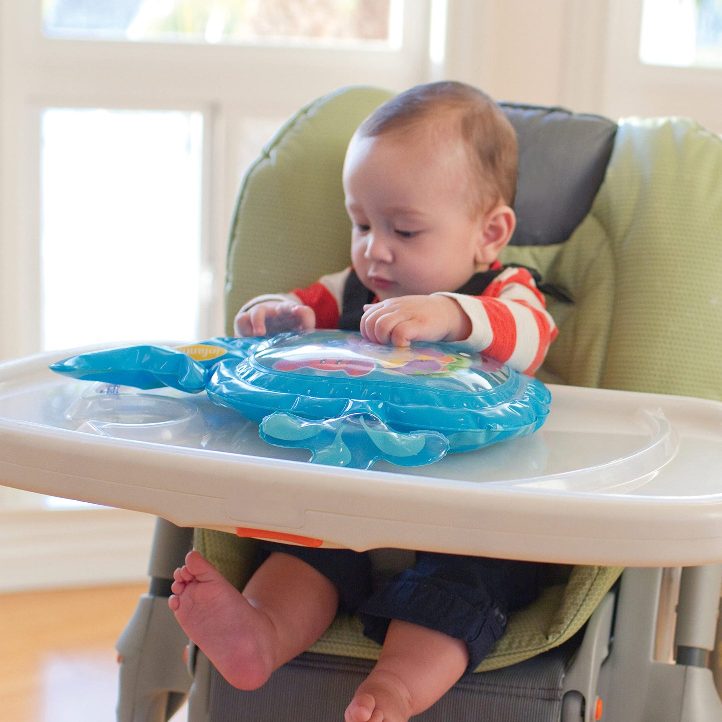 Infantino Jumbo Pat & Play Water Mat, Sea-Themed Mess-Free Water Play for Babies, Supports Motor Skills Development, Multicolor, 3M+