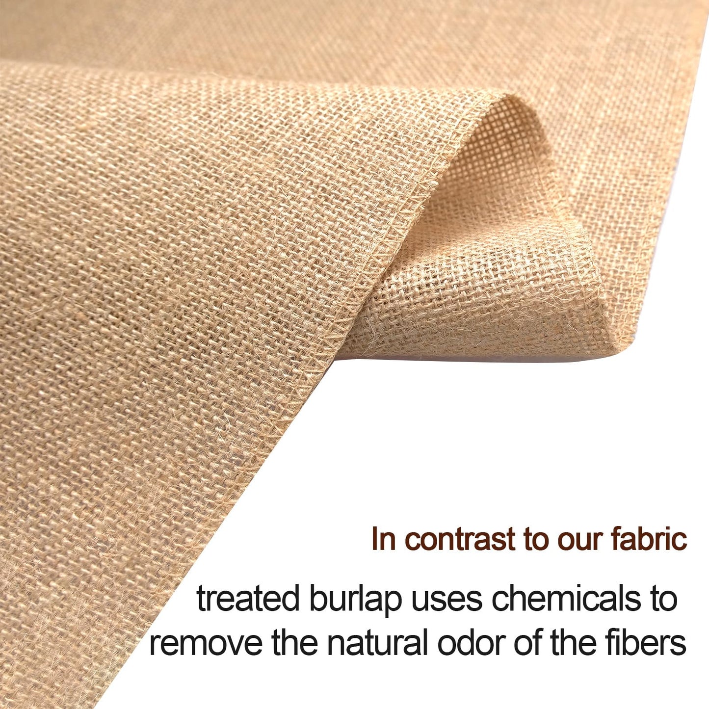 TANEMUDO 12 Pcs Burlap Squares 20 x 20'' Natural Burlap Fabric Multipurpose Placemats for Table Decorations Wedding Centerpiece Farmhouse Gardening Crafts Kitchen