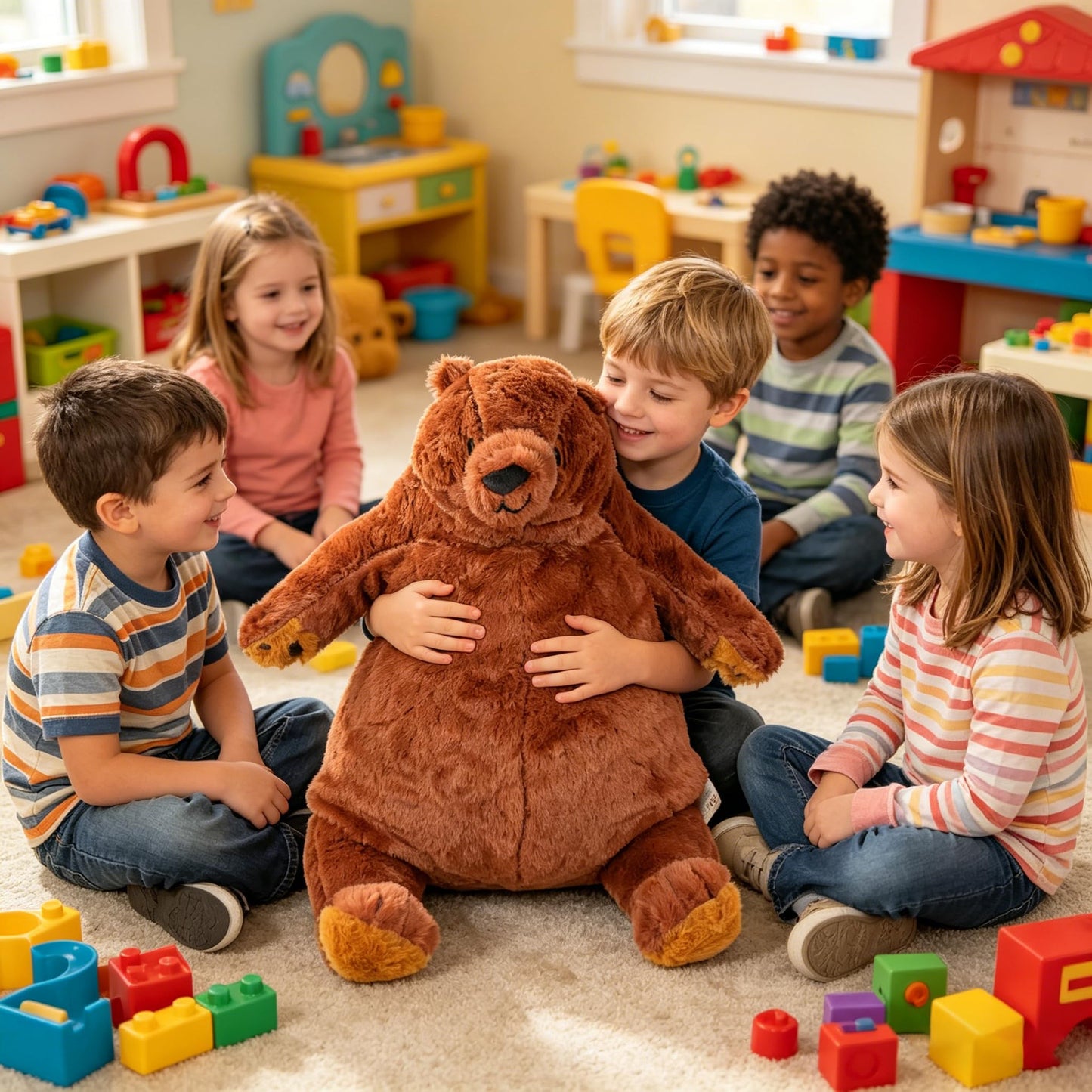 Djungelskog Bear 39.3 Inch - Soft and Giant Bear - Huggable and Cuddly Plush Toy - Ideal Gift for Kid Boy,Girl&Girlfriend - Super Soft and Cuddly! (39.3in/100cm)