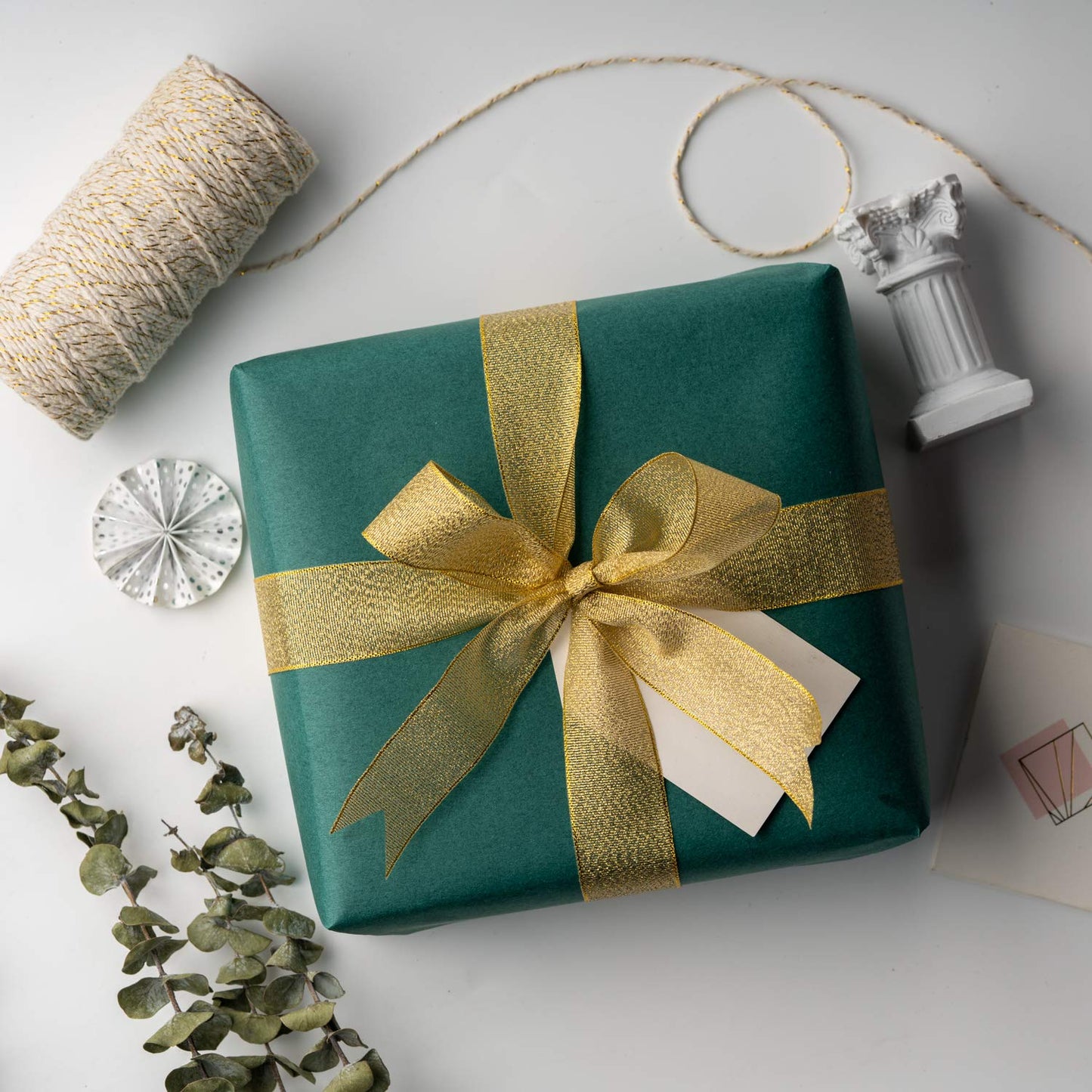 RUSPEPA Green Kraft Paper Roll - 18 inches x 100 feet - Recyclable Paper Perfect for for Crafts, Art, Wrapping, Packing, Postal, Shipping, Dunnage & Parcel