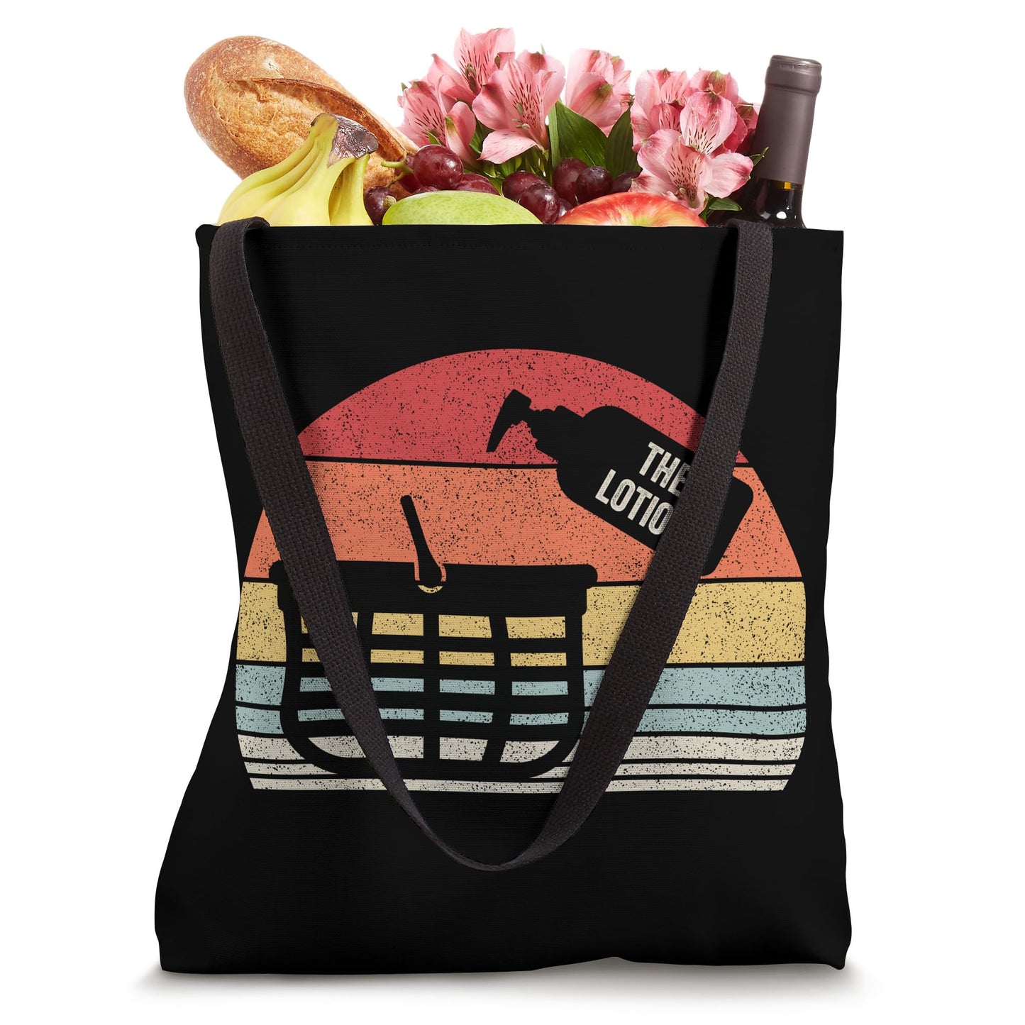 Retro Vintage Put The Lotion In The Basket Halloween Torture Tote Bag