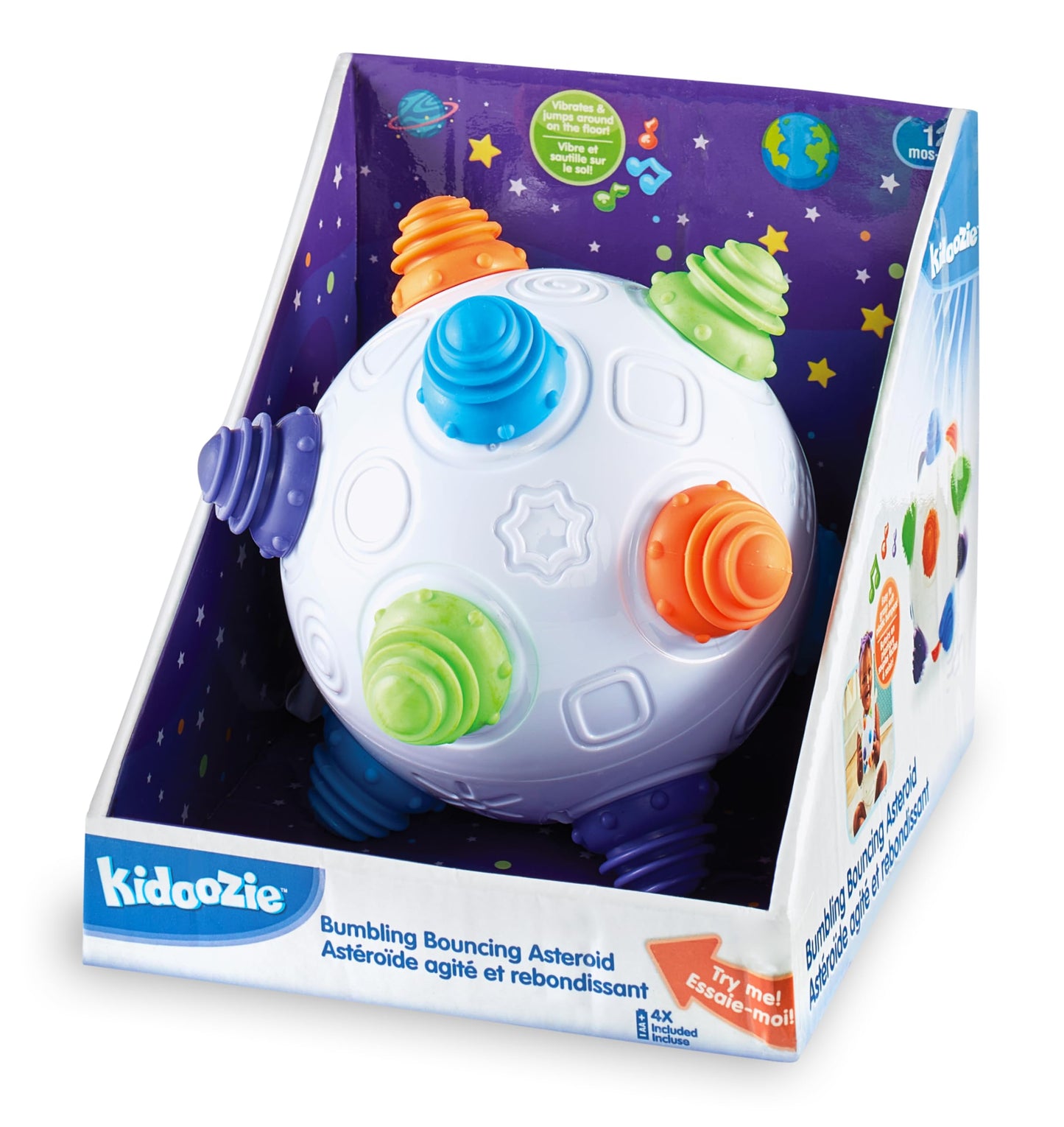 Kidoozie Bumbling Bouncing Asteroid Ages 12 Months + Shaking Dancing Musical Ball Toy Sensory Development