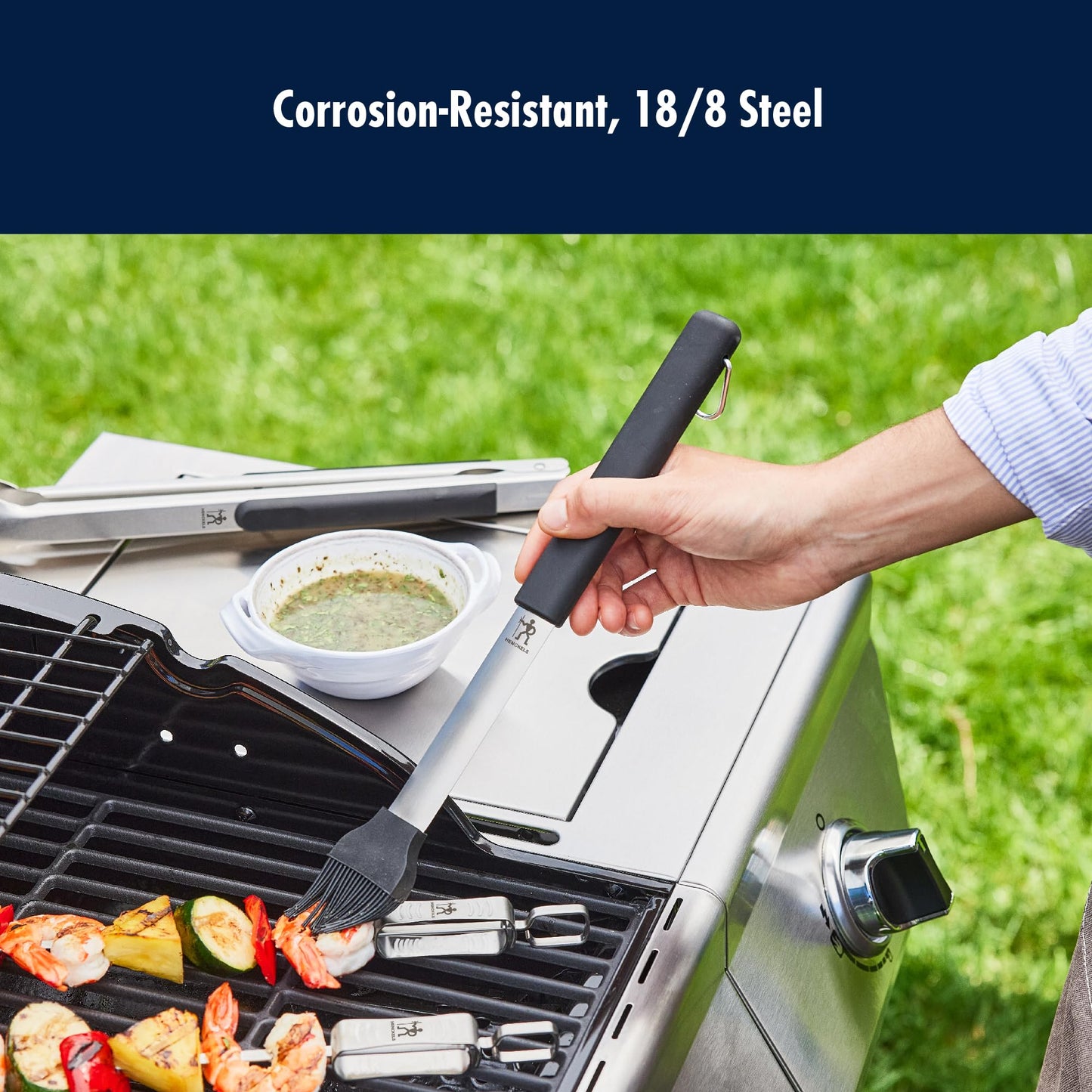 HENCKELS BBQ Stainless Steel Grill Basting Brush