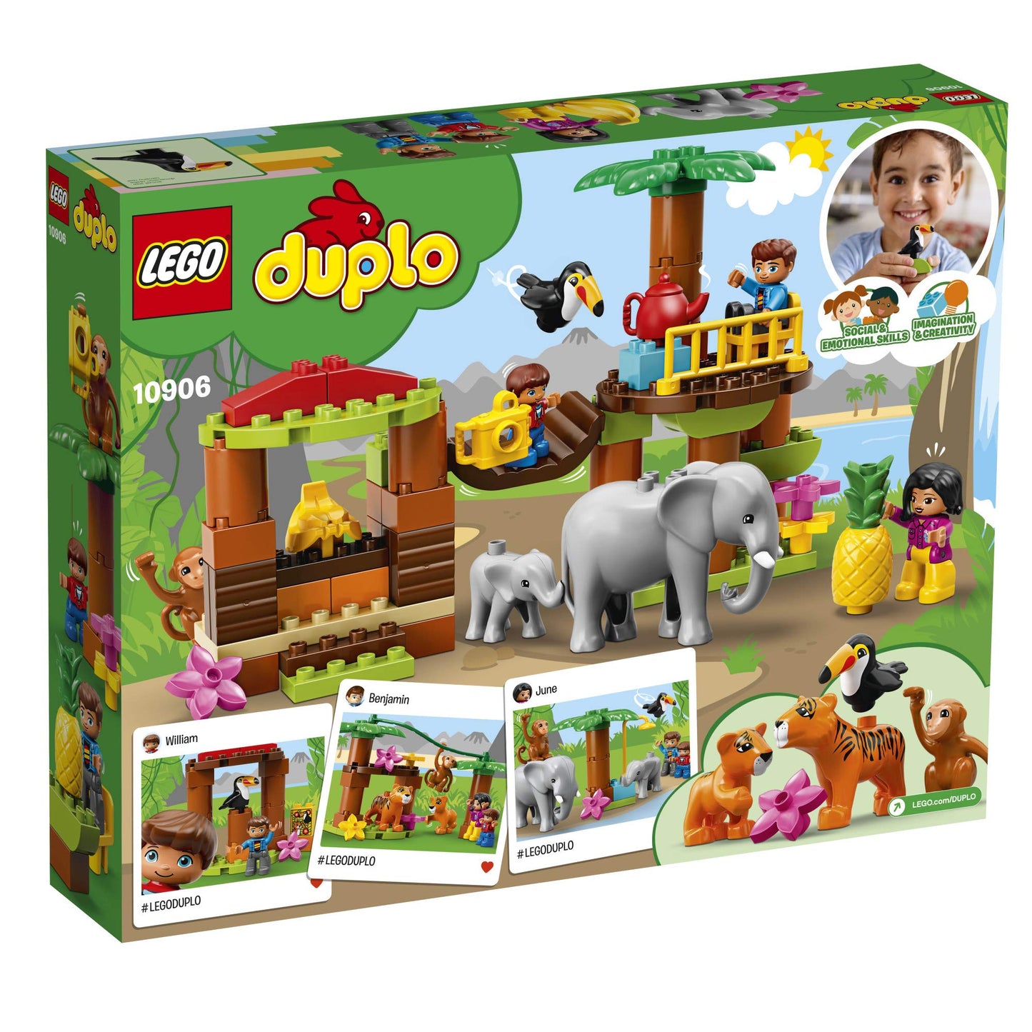 LEGO DUPLO Town Tropical Island 10906 Exclusive Building Bricks (73 Pieces)