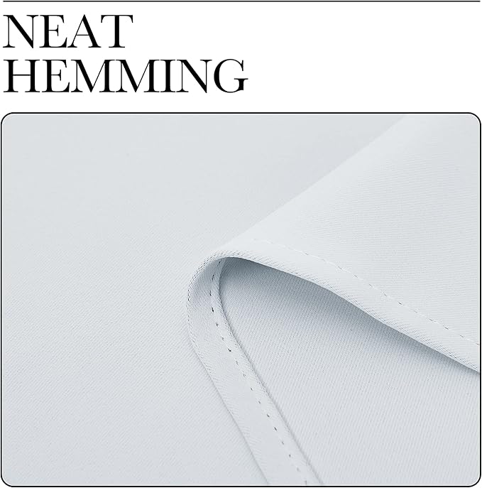NICETOWN Easy Care Solid Thermal Insulated Grommet Room Darkening Curtains/Drapes for Bedroom (2 Panels, 42 by 84, Light Grey-Greyish White)