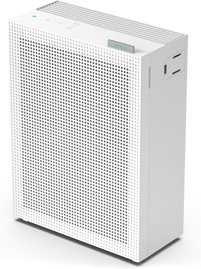 COWAY Air Purifiers for Home Bedroom up to 1,035ft² with HEPA Filter, Carbon Filter, Washable Filter for Smoke, Pollen, Dander, with Air Quality Monitor, Auto Mode, 3yr Warranty, Airmega 150 Green