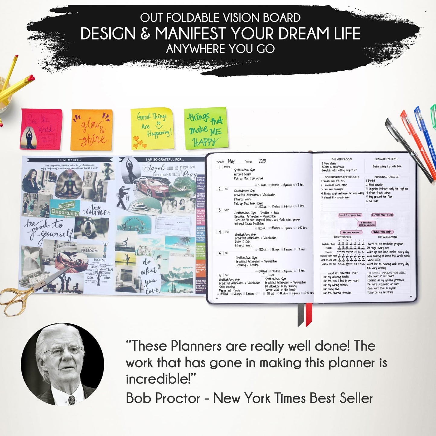 Life Mastery Planner - A 12 Month Journey to Crush Your Goals, Increase Productivity, Passion, Success & Happiness - Weekly & Monthly Life Planner, Habit-Tracker, Gratitude Journal & Organizer, A5