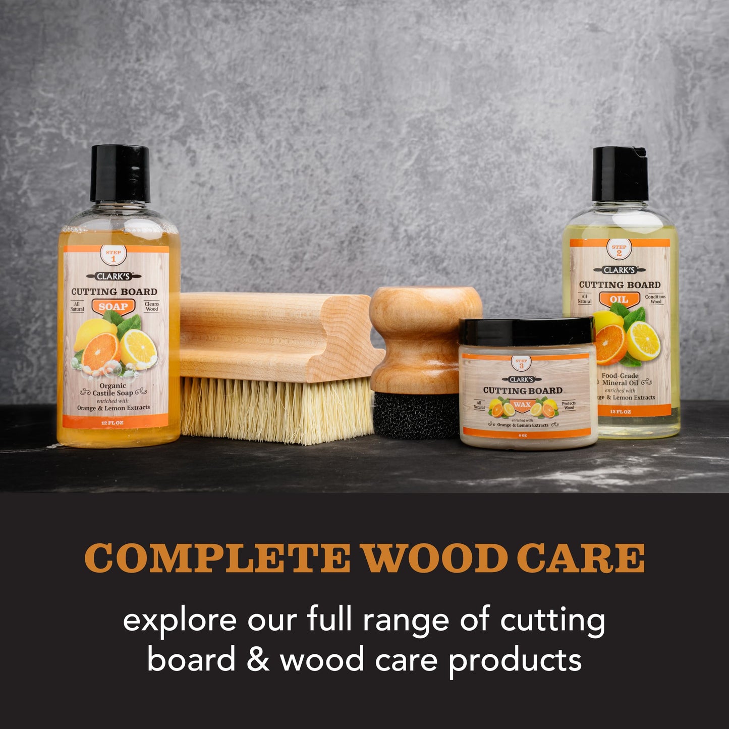 CLARK'S Food Grade Mineral Oil & Wax Applicator for Round Wood Cutting Board, Butcher Blocks, Bamboo, and Utensils – USA Maple Construction