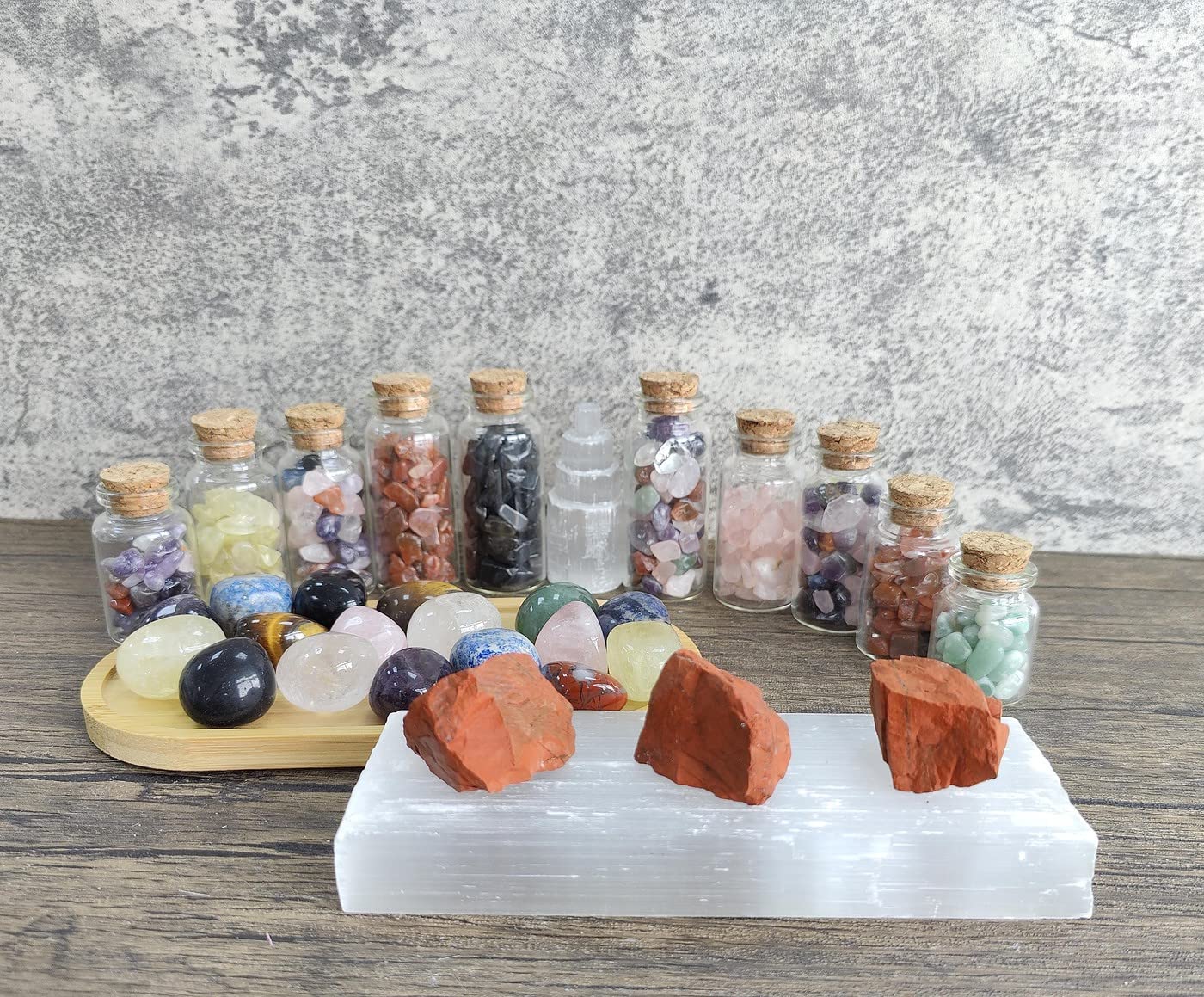 MAIBAOTA Natural Red Jasper Stone Raw Crystals Bulk Healing Crystal Stones 1" Raw Rough Gemstones Rocks for Tumbling Polishing Cutting