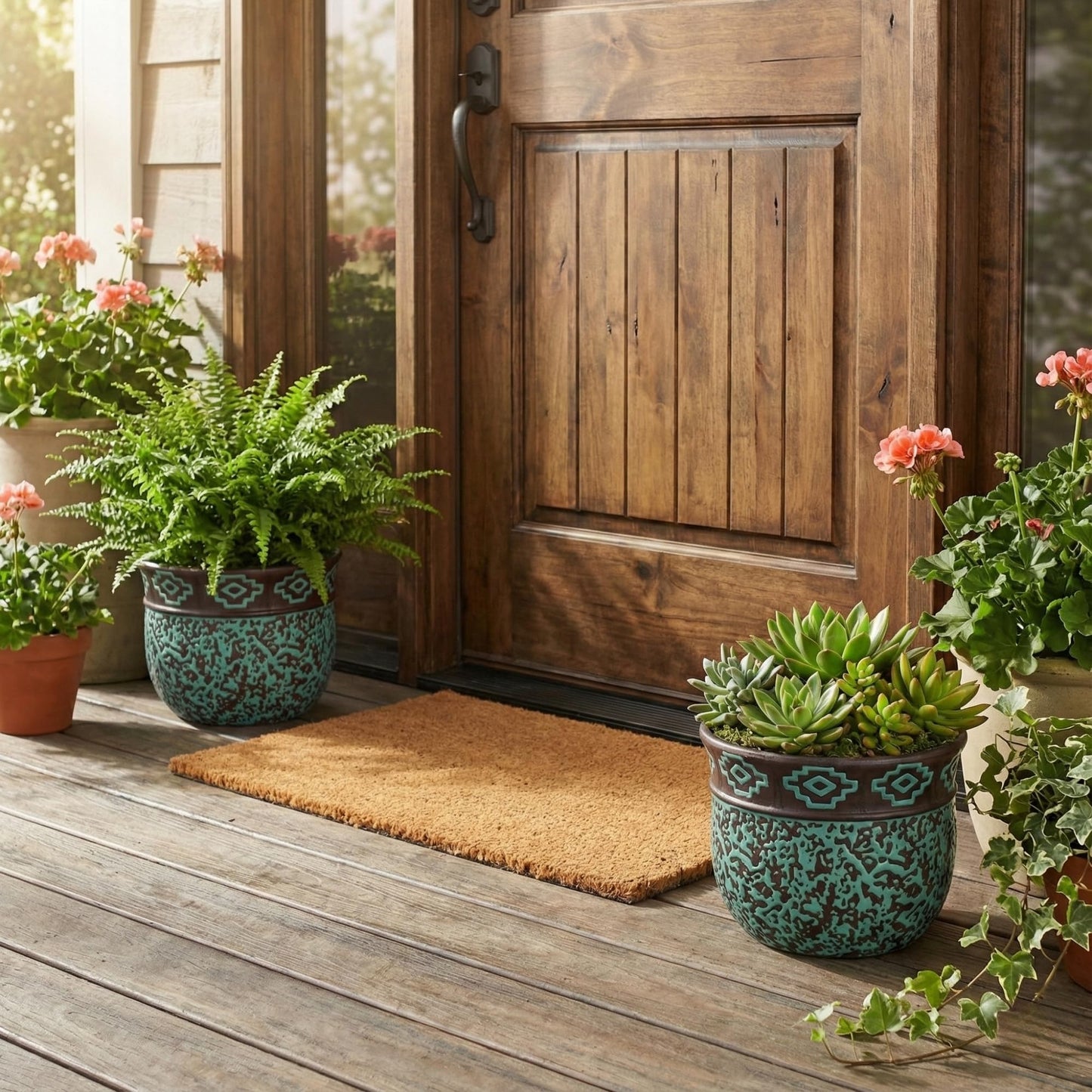 Blue Sky Ceramic Southerwest 6.5" Planter