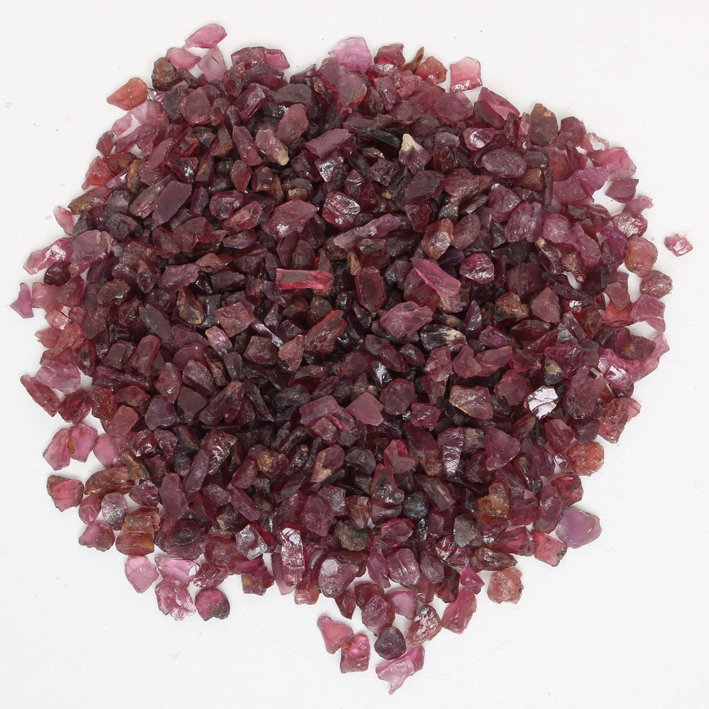 REAL-GEMS Natural Raw Healing Crystals Rough Stones for Tumbling, Cabbing, Polishing, Wire Wrapping, Wicca & Reiki Crystal Healing, Mix Gemstones,7 Chakra (Red Garnet)
