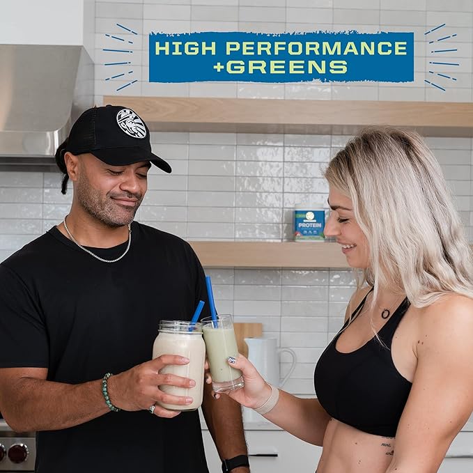 Sunwarrior Warrior Blend Protein Greens Powder Drink Mix | BCAA Plant Based Organic Hemp Seed Vegan Gluten Free Non-GMO Low Carb Protein Powder | Unflavored 750 G 30 SRV