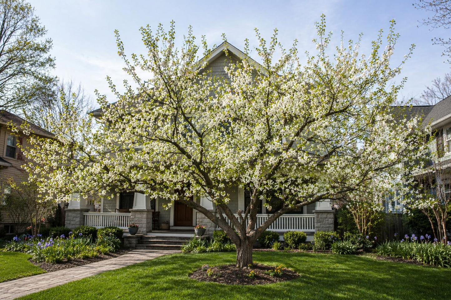 2 Chickasaw Plum Trees/Shrubs - 12-18" Tall Live Plants - Native Fruit Bushes - Prunus angustifolia - (2 Pack)
