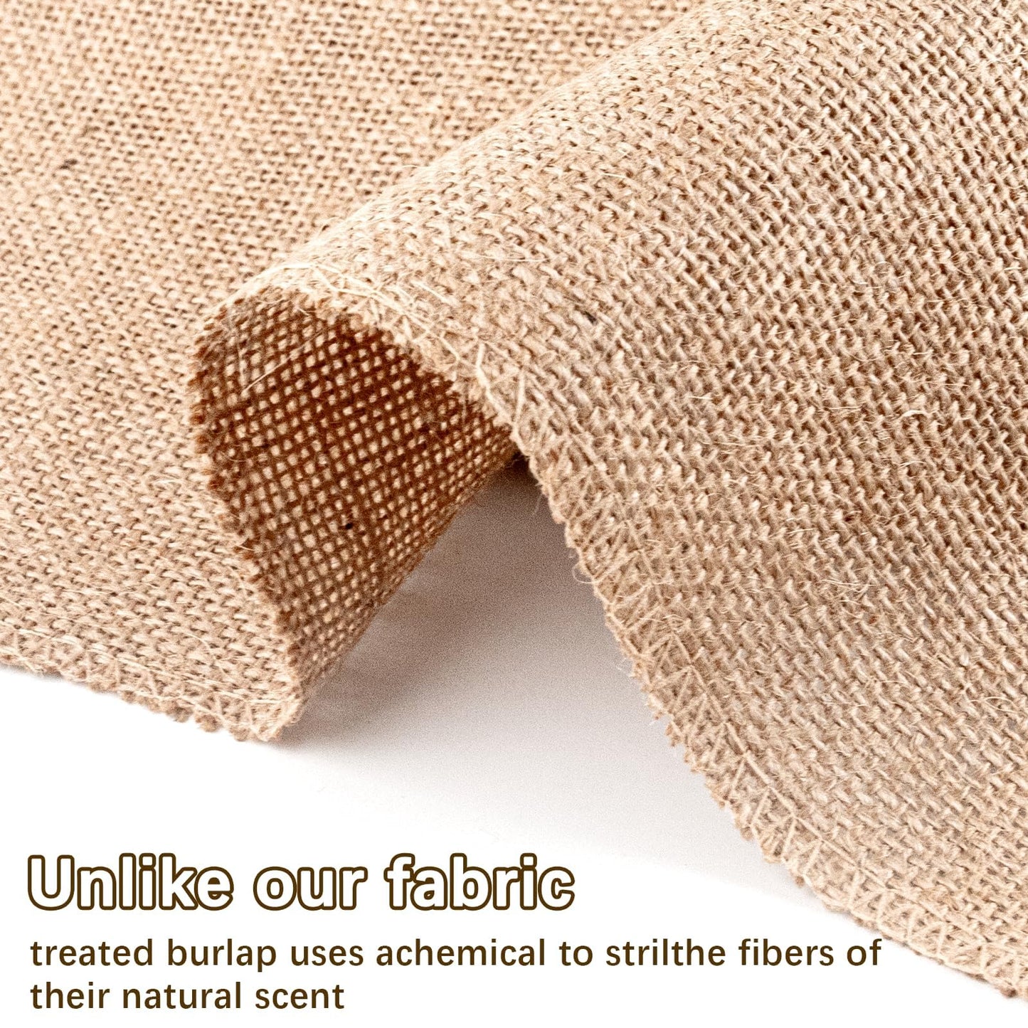12 Pcs 20 x 20'' Burlap Squares Multipurpose Natural Burlap Fabric - for Decorations, Crafts, Home, Weddings, Table Linens, Landscaping, Plants & Tree Covering