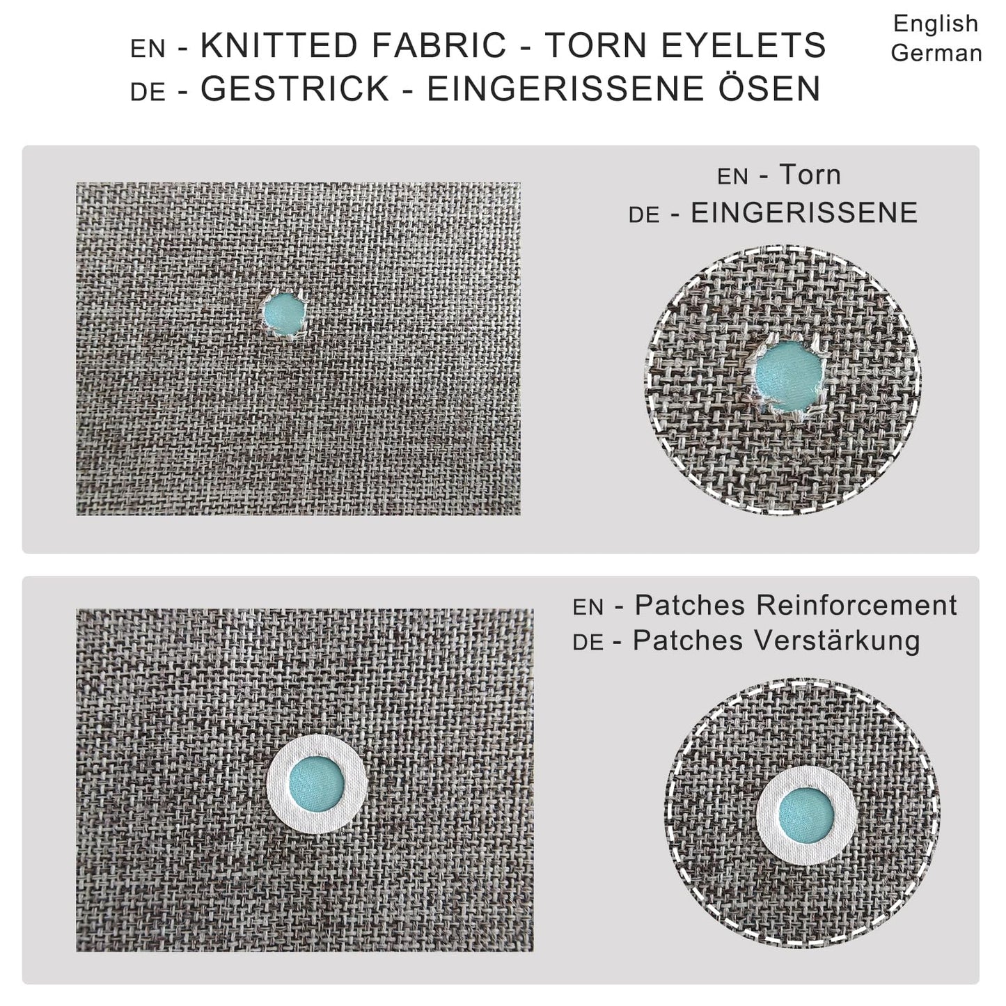 HX AURIZE Iron-On Fabric Reinforcement Patches, 100 Pcs No-Sew Interfacing Stabilizer Dots for Snaps & Grommets, Anti-Tear Cotton Rounds for Knit Repair (Diameter: 1.4 in 30 mm)