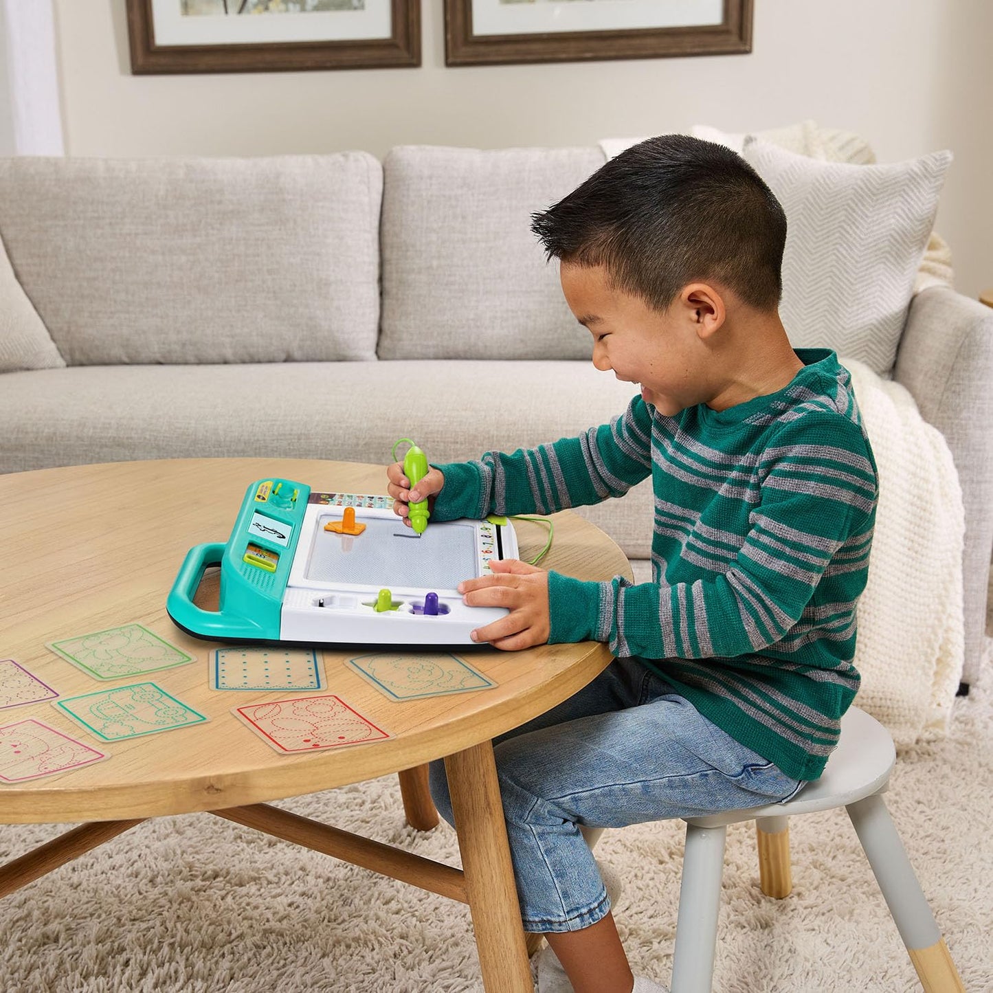 VTech Doodle and Draw Learning Center with Stencils and Stamps for Kids Ages 3 Years and up