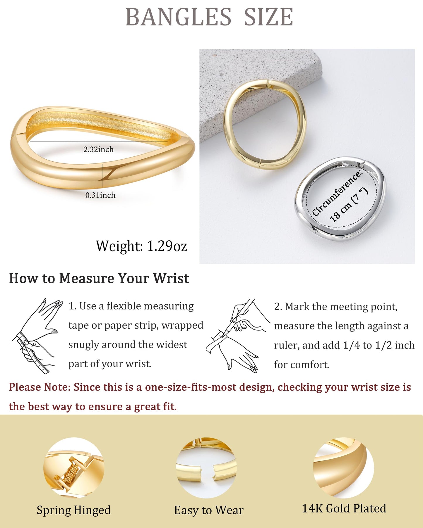 AYWFCBF Silver Bracelets for Women, Trendy Bracelet Stack 2pcs Hinged Open Cuff Silver Bangles for Women