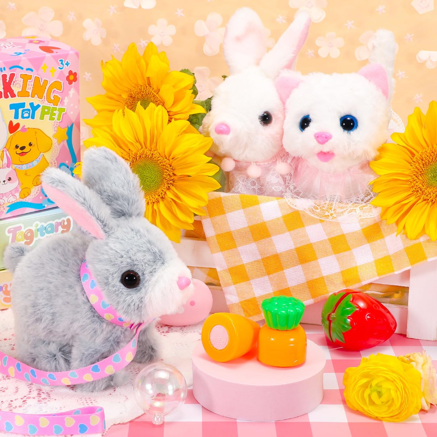 Tagitary Plush Toys Bunny Electronic Toy for Kids Toddlers