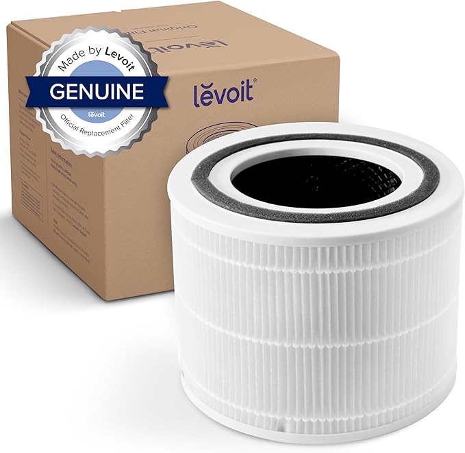 LEVOIT Core 300 Air Purifier Replacement Filter, 3-In-1 Filter, Efficiency Activated & Dual 150 Humidifiers for Bedroom Large Room, 3L Cool Mist Top Fill Essential Oil Diffuser