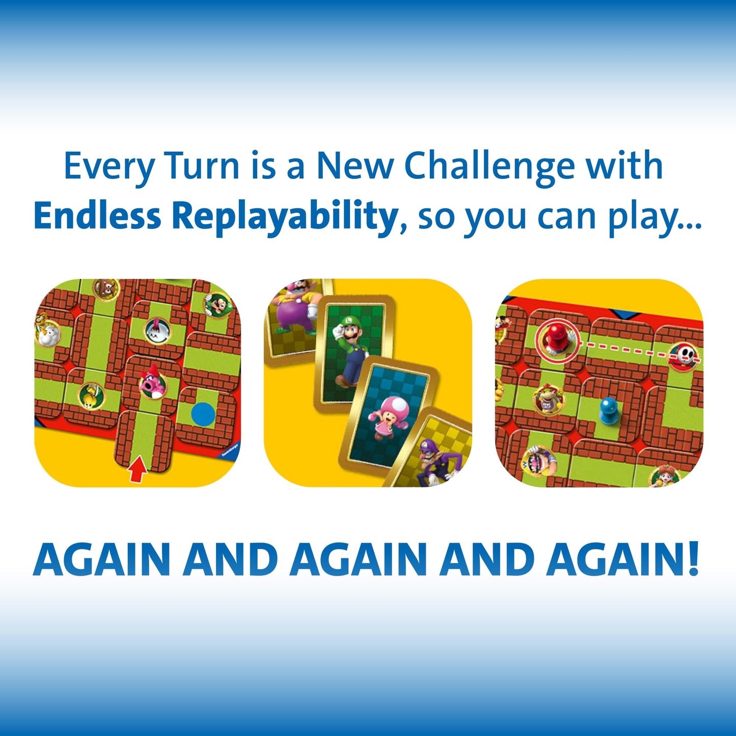 Ravensburger Super Mario Labyrinth Board Game - A Strategic Maze Challenge for Family Nights - Great Birthday Gift - 2-4 Players - Kids Ages 7-10 and Older