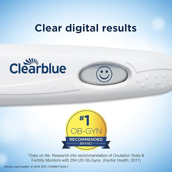 Clearblue Digital Ovulation Predictor Kit, Featuring with Digital Results, 10 Digital Ovulation Tests. (Pack of 2)
