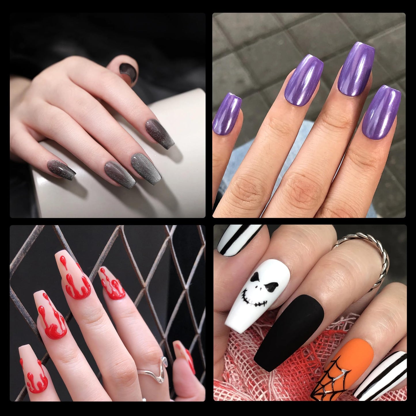 Half Matte Medium Coffin Fake Nail Tips, Soft Gel Pre-Shaped Nail Tips, Full Cover False Nails with Clear Box for Nail Salons and DIY Nail Art, 600PCS/10 Sizes