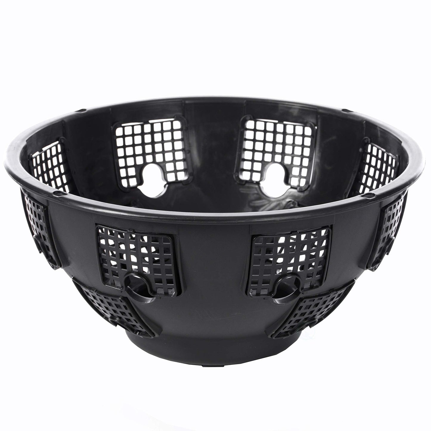 Gardenised Durable Plastic Lace Ultimate Hanging Baskets Tomato, Flower, and Herb Outdoor Flower Planter, Black