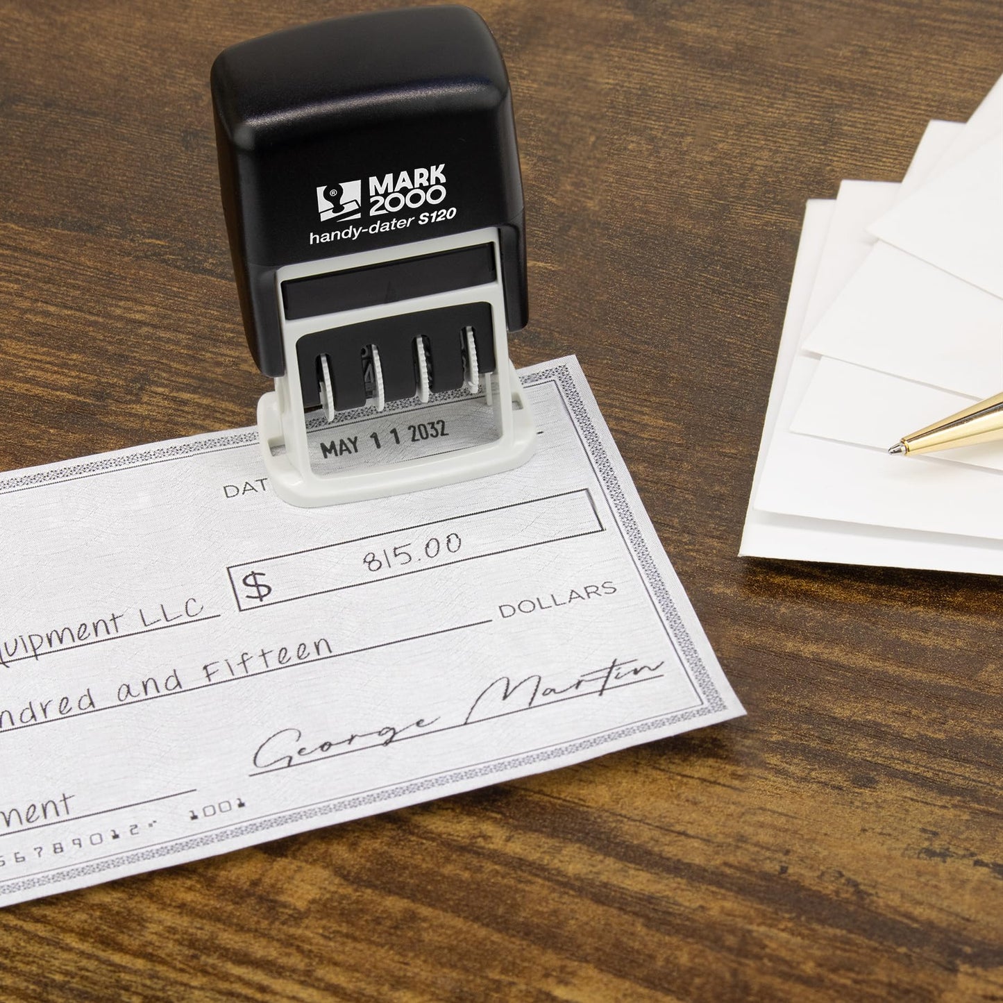 Mark 2000 - S120 Self-Inking Date Stamp - Black Color
