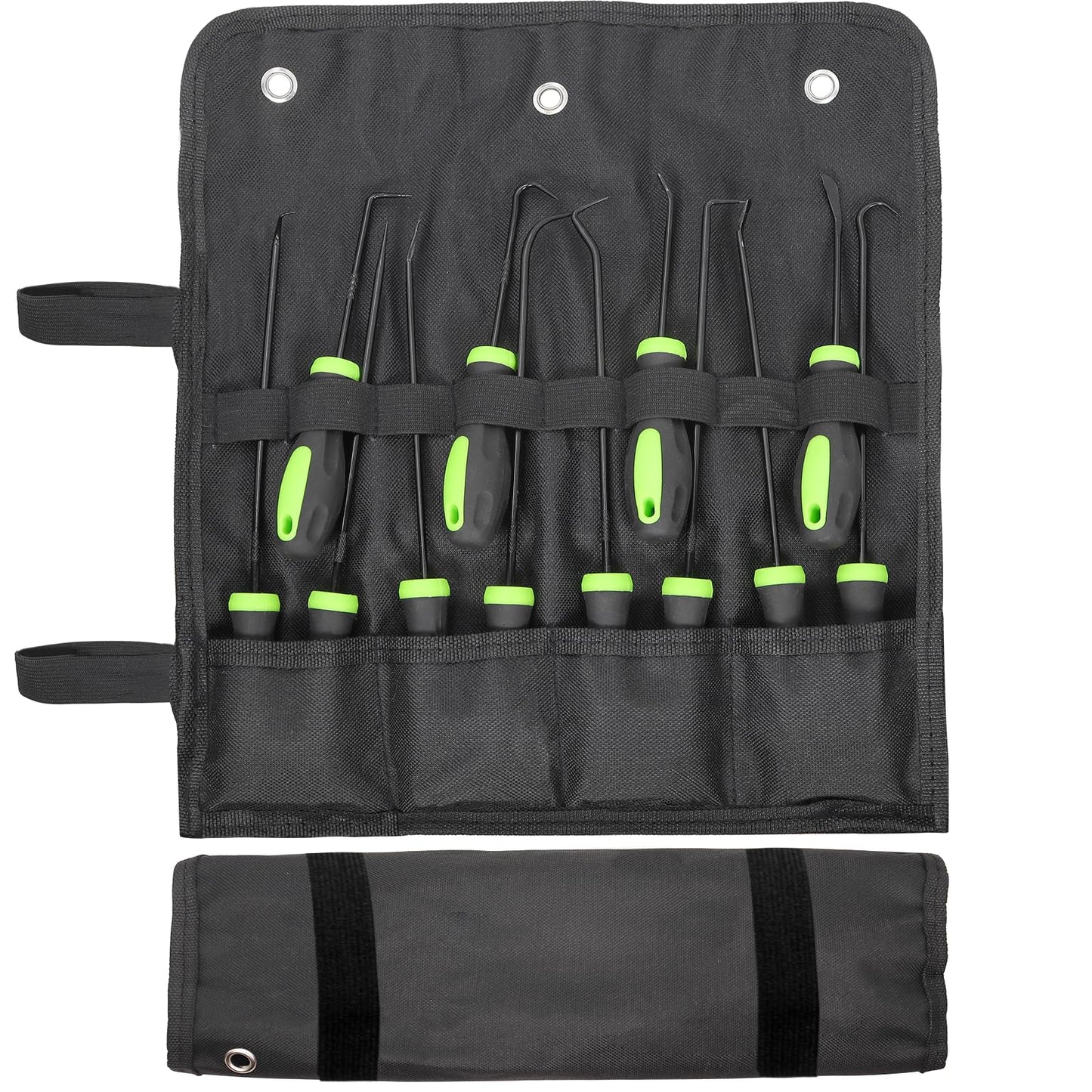 Doaho 12PCS Automotive Hook and Pick Tool Set,Long & Mini Precision Puller Remover Tool Kit for Auto O-Ring,Seal & Gasket Removal,Mechanic Professional Tools,Car Repair Essentials