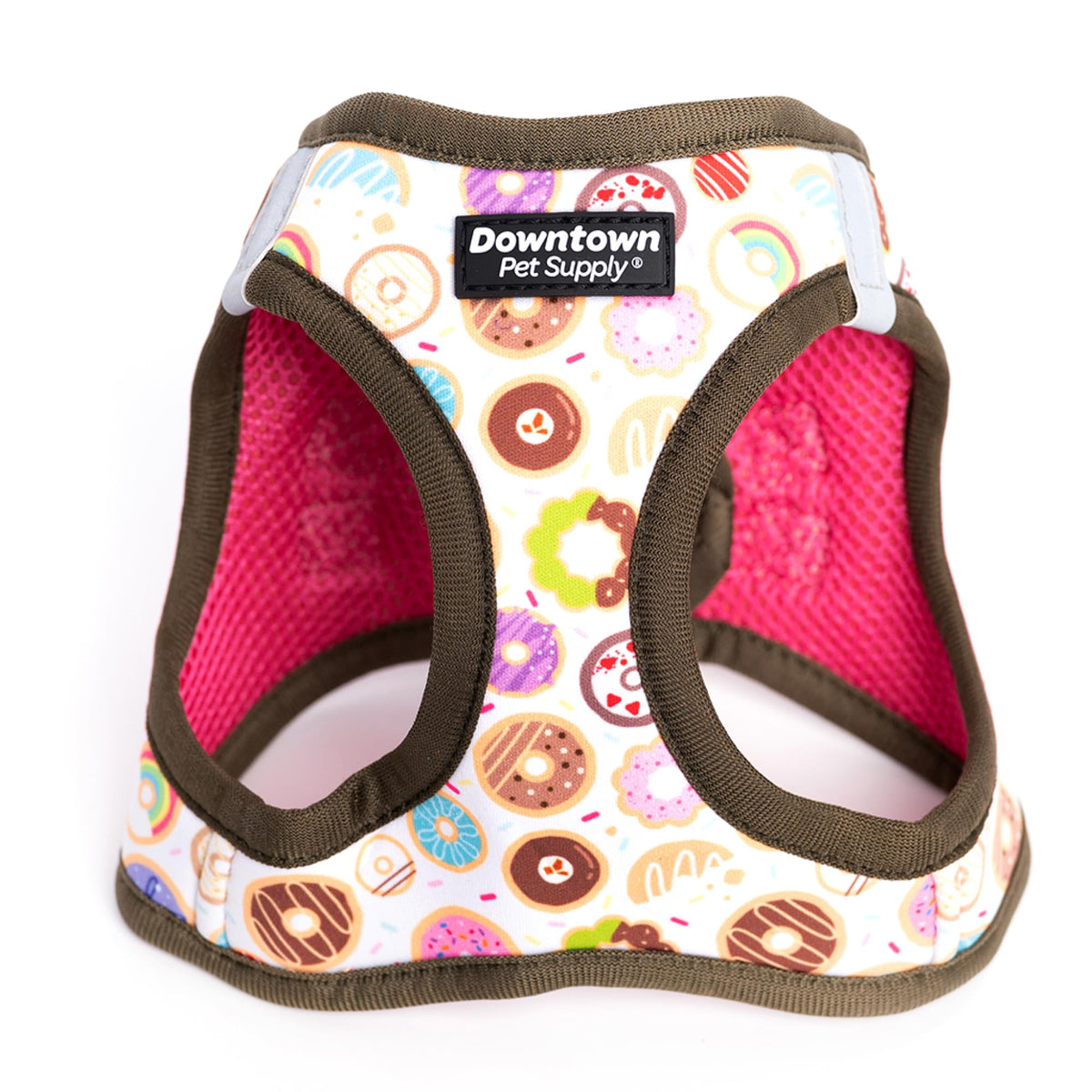 Downtown Pet Supply Step in Dog Harness No Pull, X-Large, Pink - Adjustable Harness with Padded Mesh Fabric and Reflective Trim - Buckle Strap Harness for Dogs