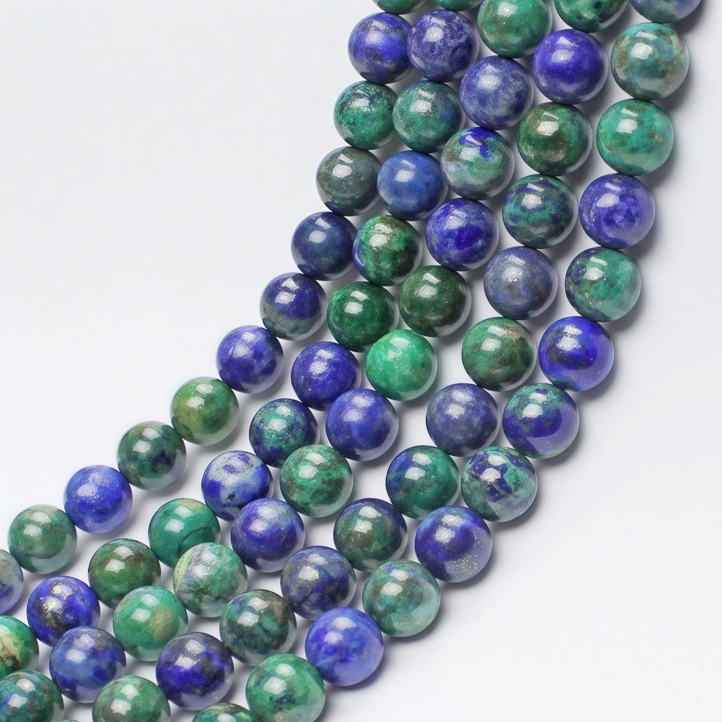 MJDCB 5A Natural Phoenix Lapis Lazuli Round Loose Beads for Jewelry Making DIY Bracelet Necklace 15'' (6mm)