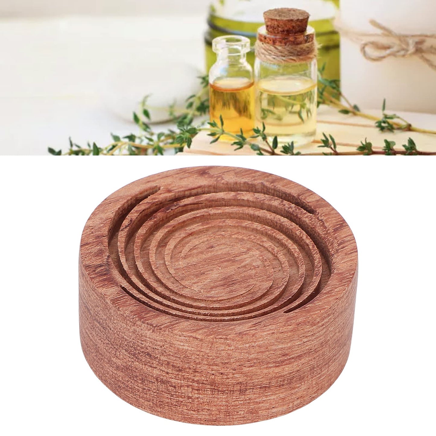 Essential Oil Diffuser, Mini Wood Aromatherapy Diffuser Box for Car Living Room Office, Wooden Essential Oil Diffuser Box Accessory (#3)