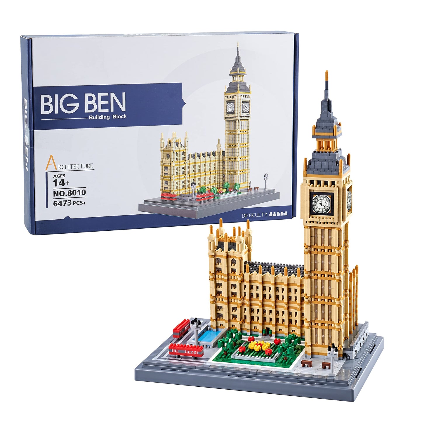 YaJie Big Ben Architecture Model Building Block Sets - World Famous Architectural Model Present for Age of 14+ and Adult(4112PCS)