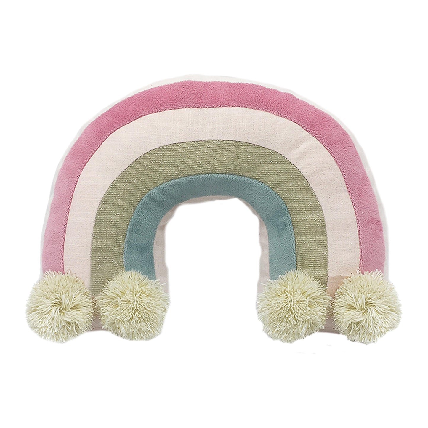 MON AMI Stuffed Rainbow Shaped Plush Toy – 11”, Decorative Plush Toy for Nursery, Playroom Décor, Gift for Kids of All Ages