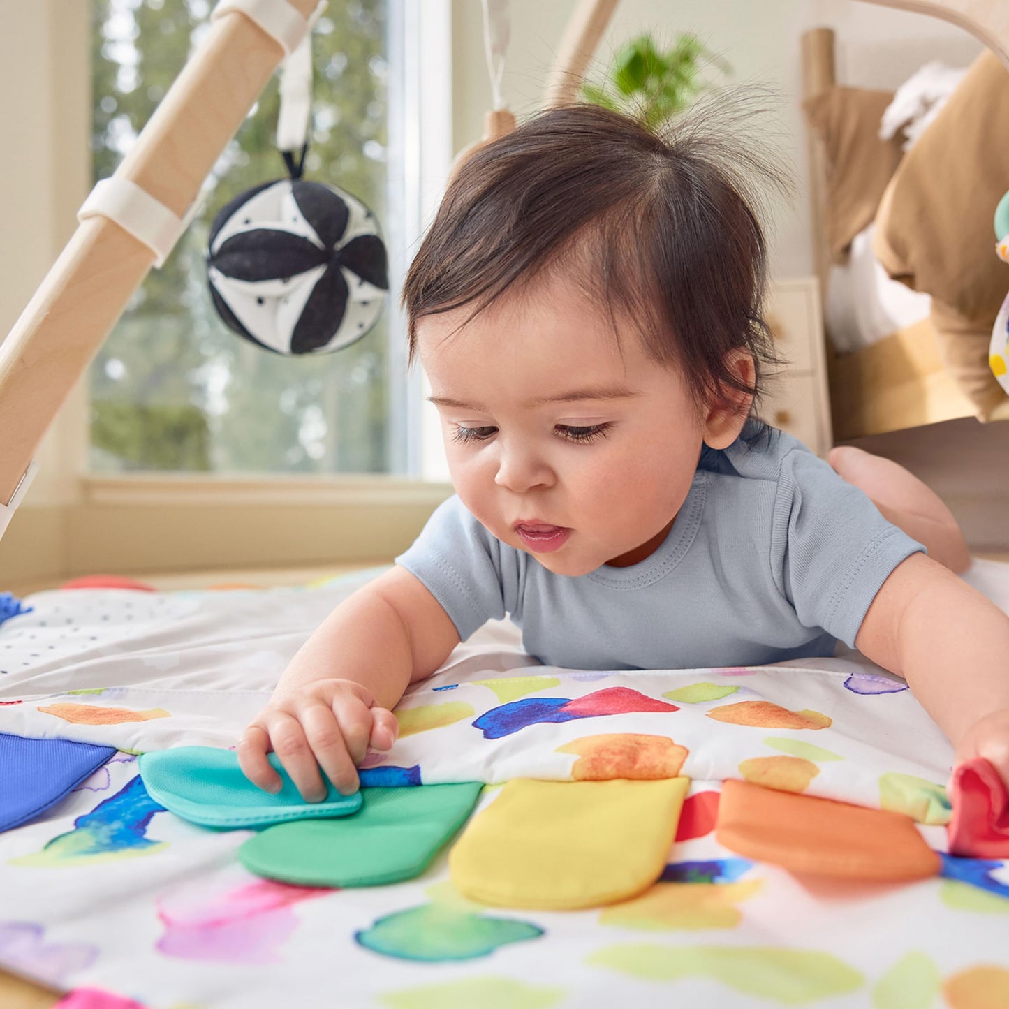 LOVEVERY | The Play Gym | Award Winning For Baby , Stage-Based Developmental Activity Gym & Play Mat for Baby to Toddler