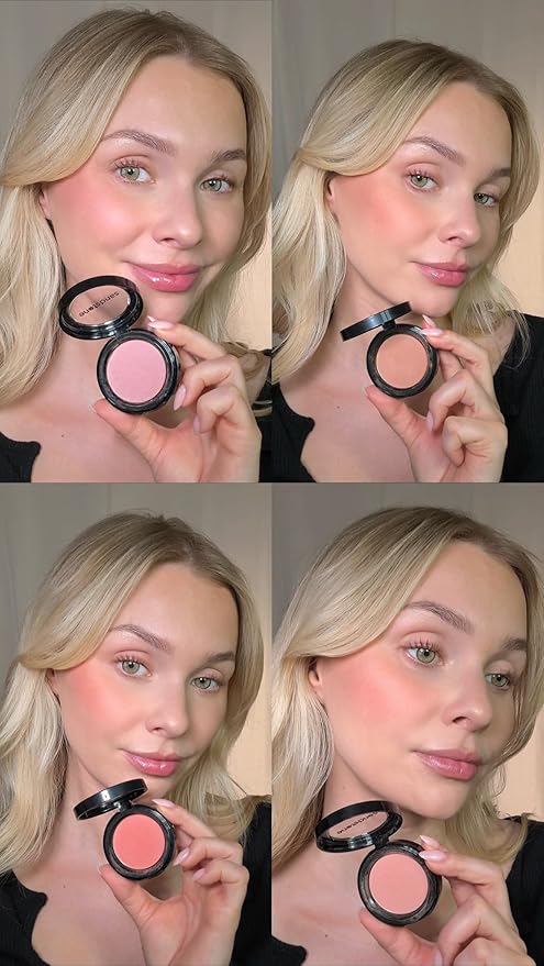 Sandstone Scandinavia Big Crush Blush – Hypoallergenic smooth powder blush for cheeks. Ultra fine color pigmentation and silky smooth texture - lightweight - blendable - lasts all day