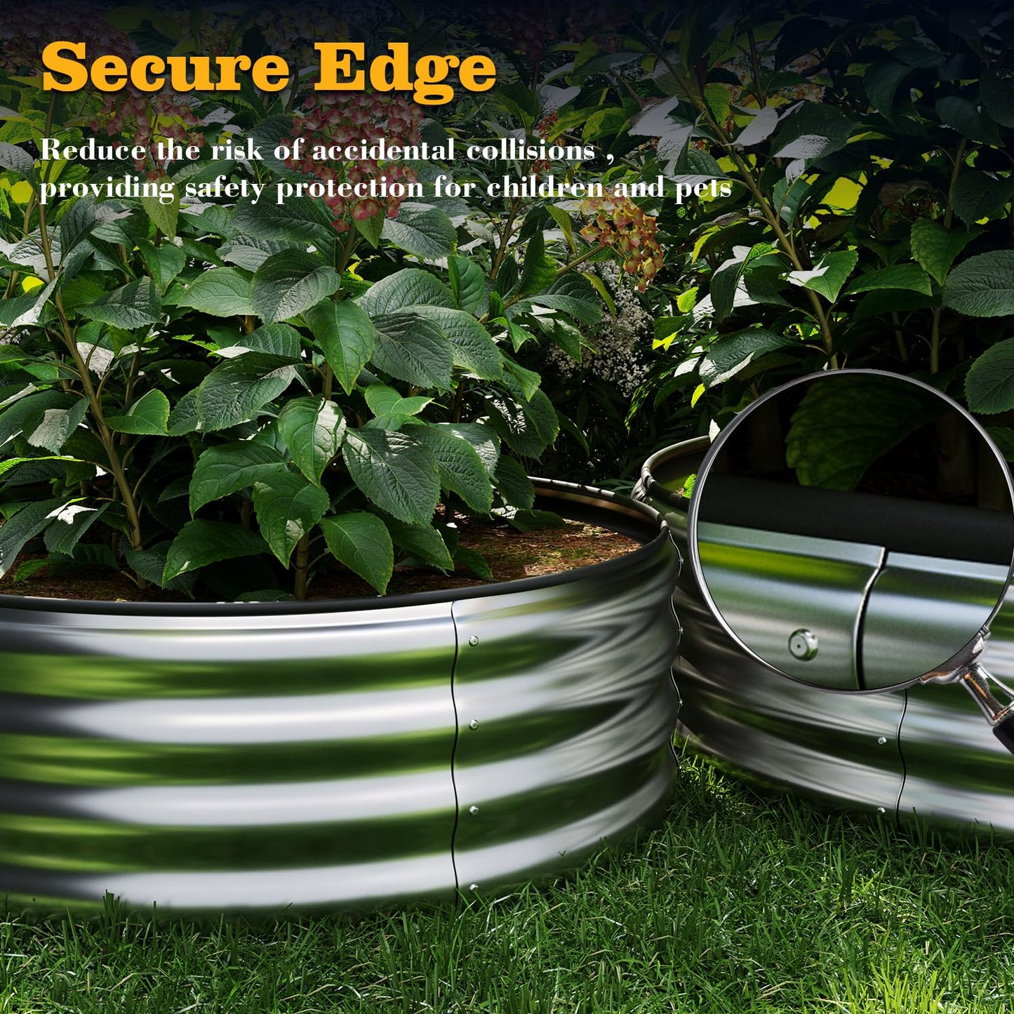 Galvanized Metal Planter Raised Garden Bed Kit for Gardening Outdoor，6x3x2ft Planter Grow Garden Box Raised Flower Bed，Long Vegetable Clearance Herb Raised Garden Beds For Container Gardening