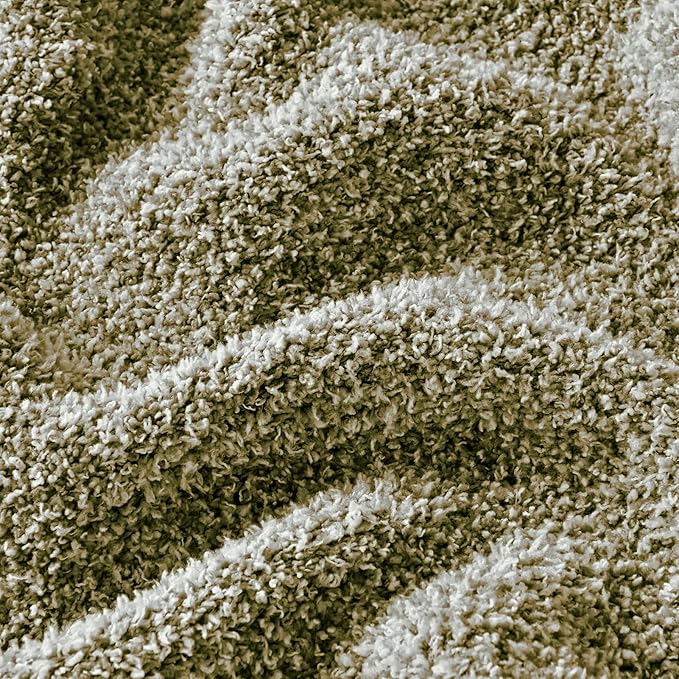 CozeCube Melange Blanket, Ultra Soft Olive Green and White Throw Blanket, Warm Cozy Knit Fuzzy Plush Reversible Throw for Couch Bed Sofa, 50"x60"