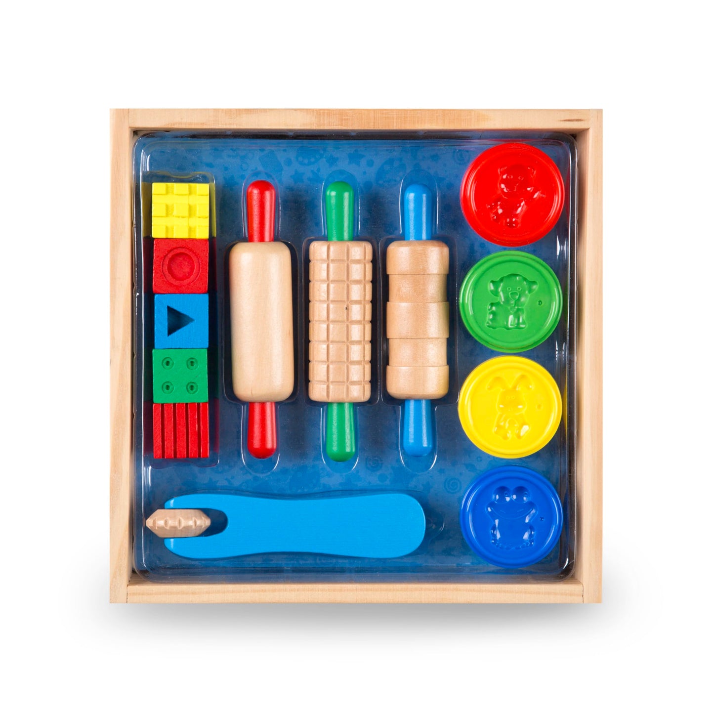 Melissa & Doug Shape, Model, and Mold Clay Activity Set - 4 Tubs of Modeling Dough and Tools