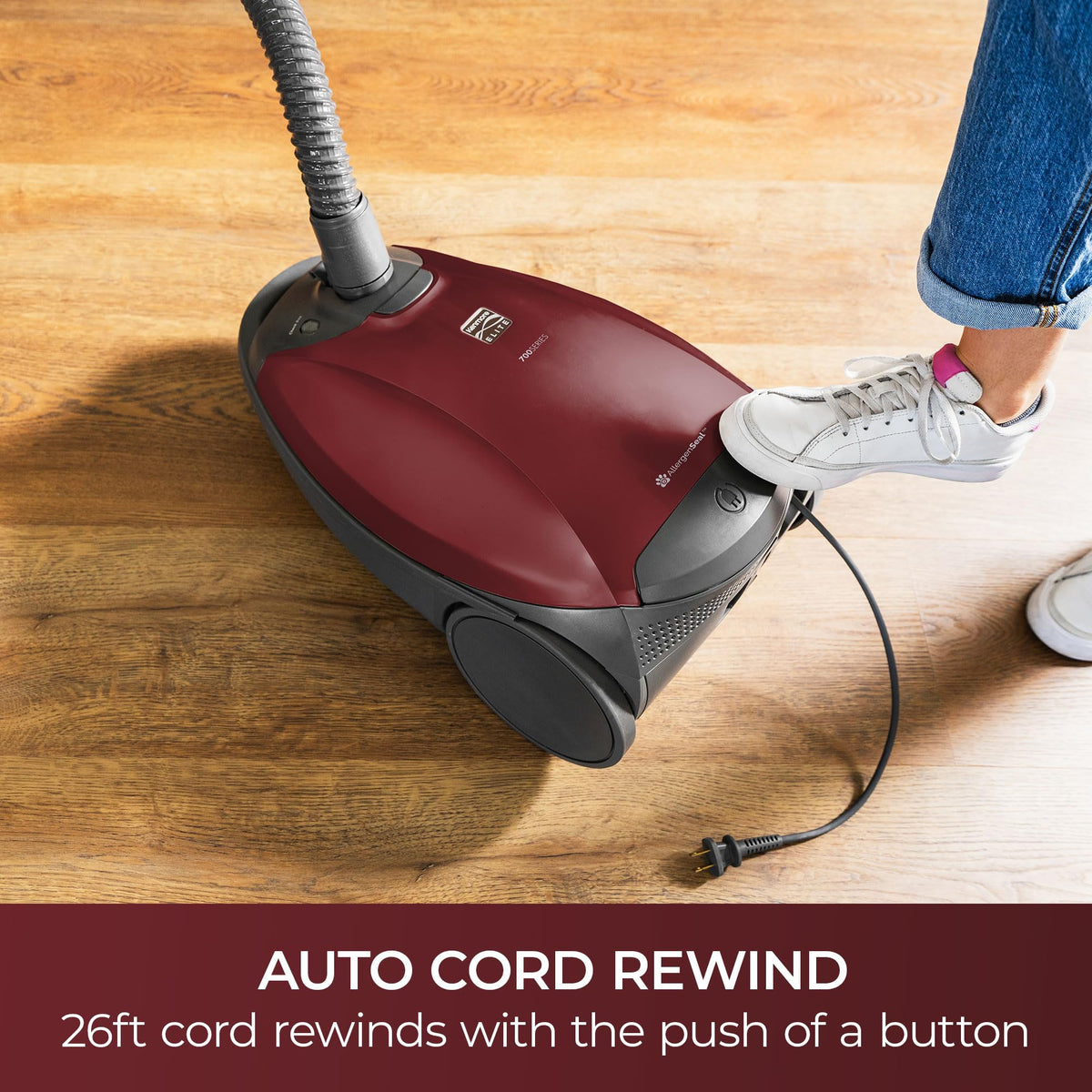 Elite 700 Series Bagged Canister Vacuum with Hair Eliminator