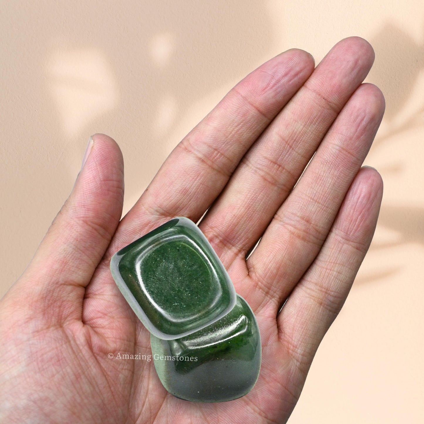 Amazing Gemstone Dark Green Aventurine Crystal Tumbled Stones Polished Rocks - Natural Gem Stones for Healing - DIY Crystals for Protection (1 Piece)