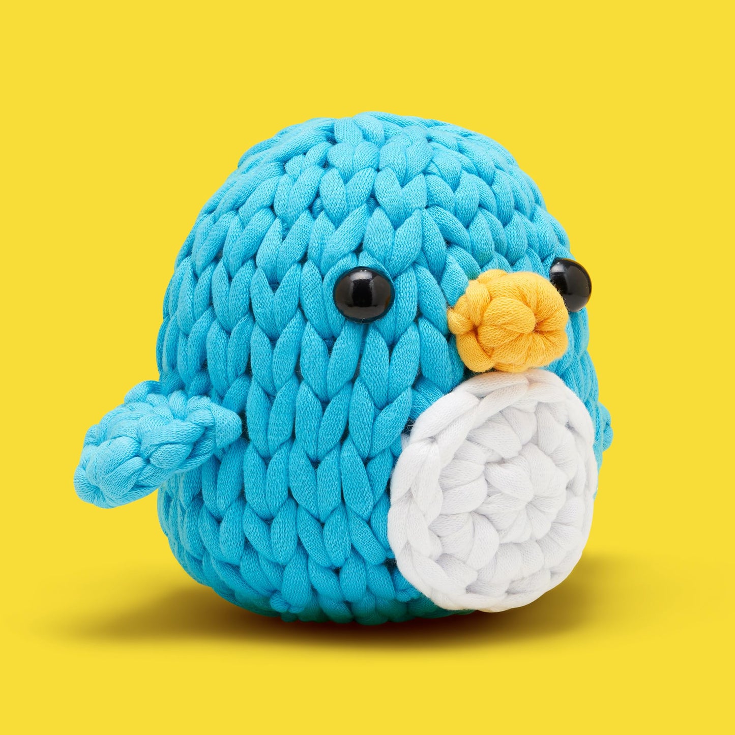 The Woobles Crochet Kit for Beginners with Easy Peasy Loopable Yarn, As Seen on Shark Tank - Easy Arts and Crafts Knitting & Crochet Animals Kit with Step-by-Step Video Tutorials (Pierre the Penguin)