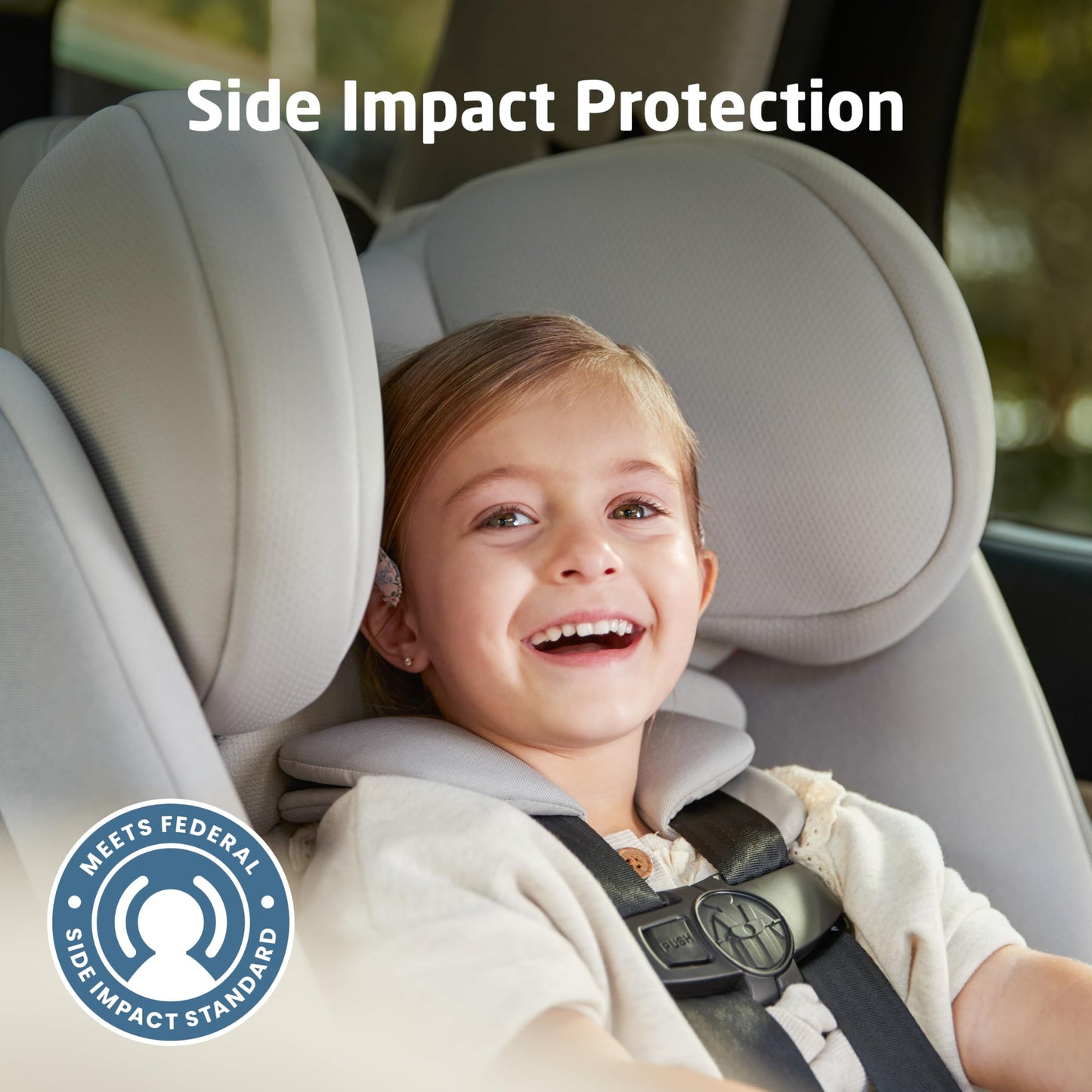 Maxi-Cosi Pria All-in-One Convertible Car Seat, Infant to Toddler Car Seat, Easy-Install Harness, Machine-Washable Cover, 5-100 lbs, Sea Shadow
