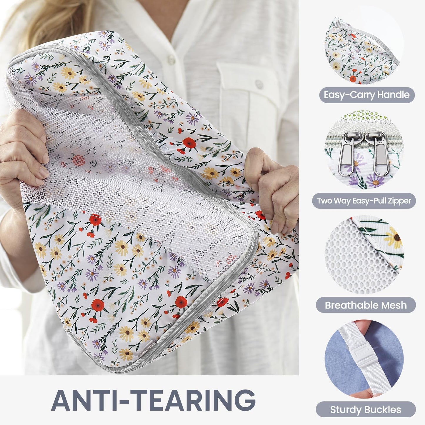 10 Set Packing Cubes for Travel, Gifts for Women Mom,Anti-Tearing Suitcase Organizer,OlarHike Vacation Essentials & Accessories for Cruise Ship