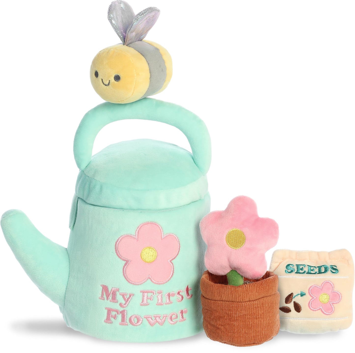 Ebba™ Engaging Baby Talk™ My First Flower™ Baby Stuffed Animal - Sensory Delight - Interactive Learning - Multicolor 7 Inches