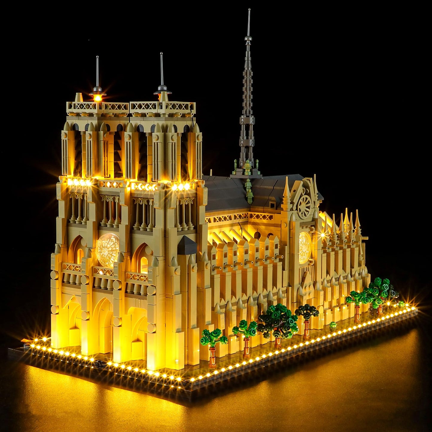 GEAMENT LED Light Kit Compatible with Lego Notre Dame de Paris - Lighting Set for Architecture 21061 (Model Set Not Included)