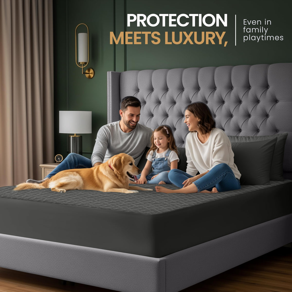 Premium Waterproof Mattress Protector King Size