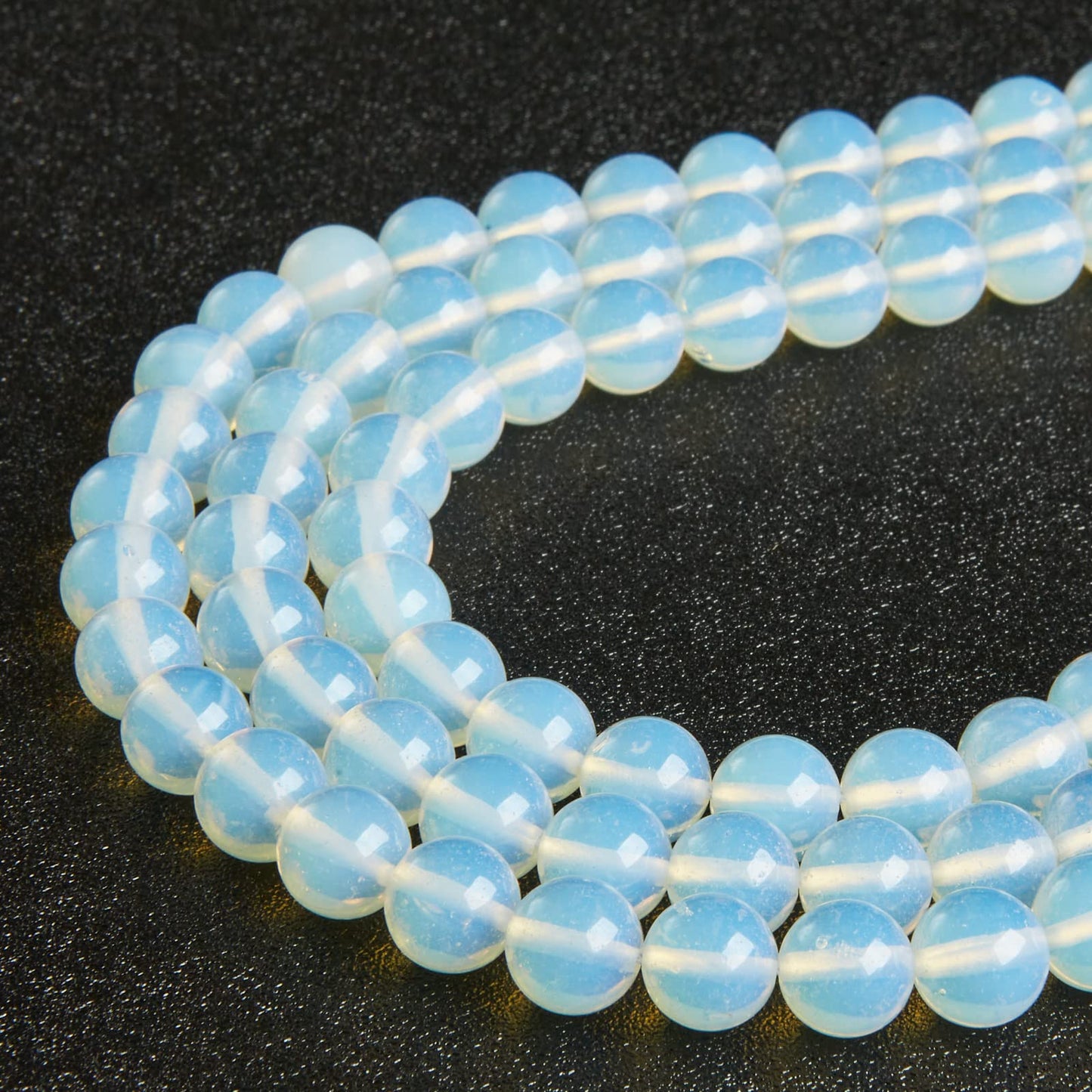 60pcs 6mm Opal Beads Natural Gemstone Beads Round Loose Beads for Jewelry Making